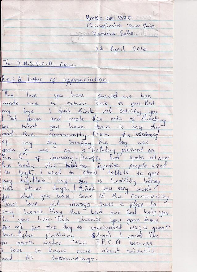 Letter from Brilliant Letter from Brilliant